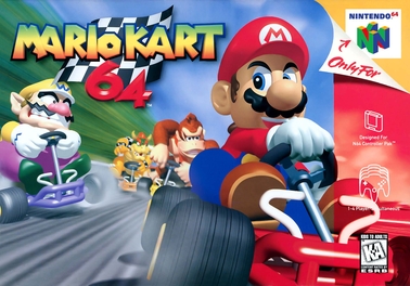 mario kart 64 box cover